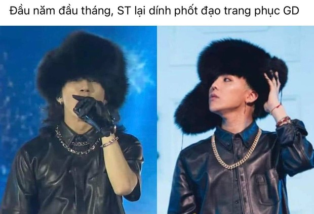 Hình ảnh Sơn Tùng không khác mấy so với G-Dragon.