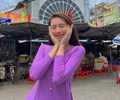Hoa hậu Thùy Tiên giản dị và thân thiện khi mặc áo bà ba 