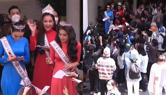 Outfit đầu tiên của top 3 Hoa hậu Hoàn vũ Việt Nam 2022 sau đăng quang