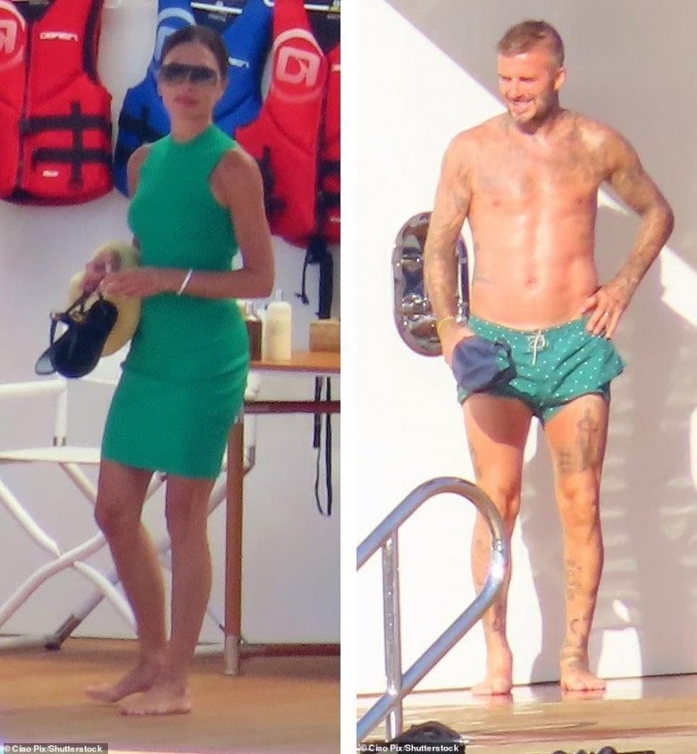 David Beckham say sưa ngắm vợ diện bikini 2 mảnh bốc lửa