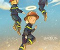 Cộng đồng mạng rưng rưng vẽ tranh tiễn 3 chiến sĩ công an cứu hỏa 