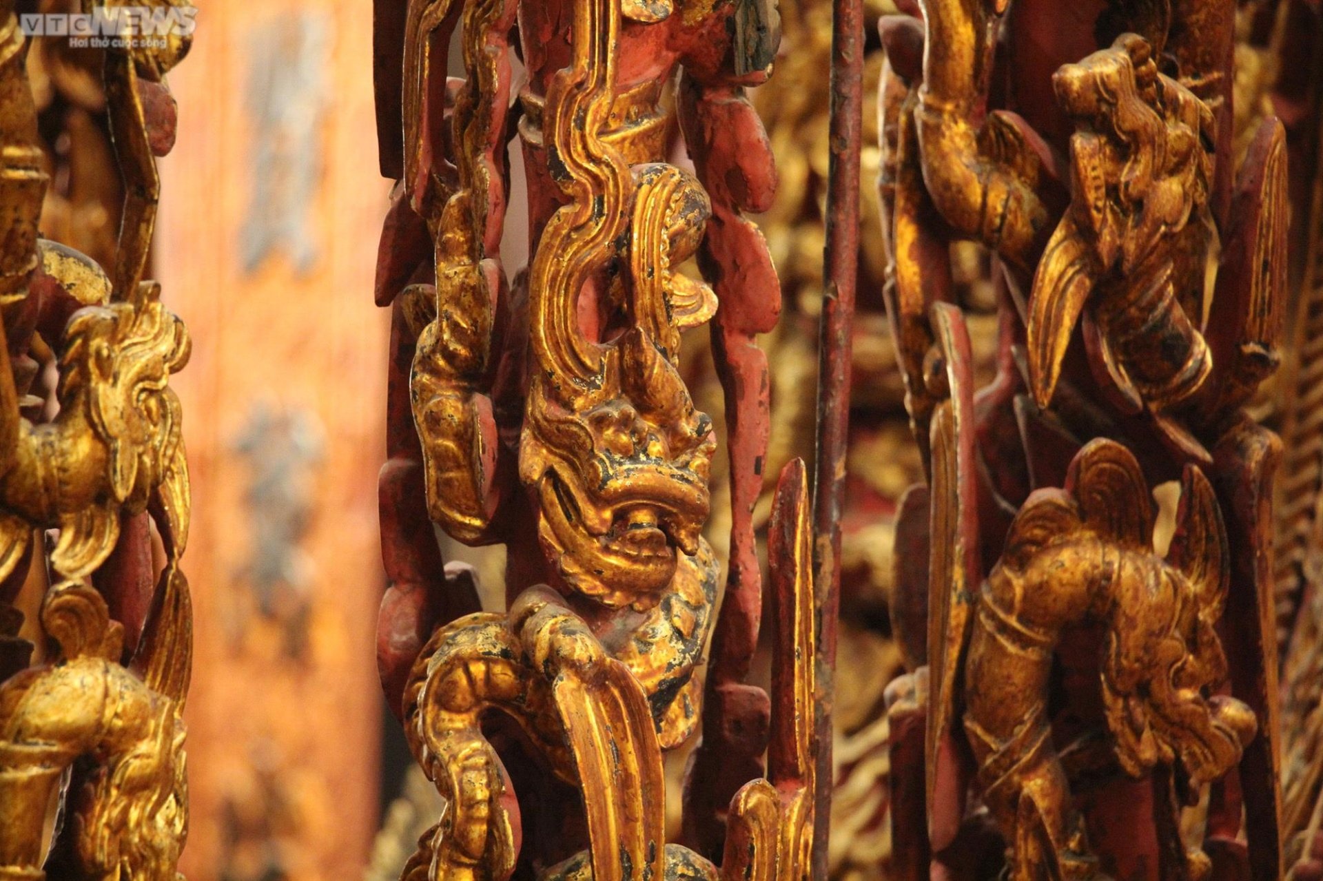 Chiêm ngưỡng ngai thờ độc nhất vô nhị hơn 300 năm tuổi ở Thái Bình - 17