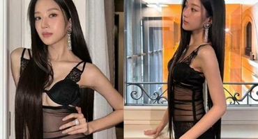 Người đẹp Hàn gây sửng sốt khi phối mốt khoe nội y tại show Dolce Gabbana