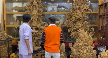"Đột nhập" căn phòng bí mật của Hoài Linh tại đền thờ 100 tỷ: Ngập tràn trầm hương, kỳ nam  