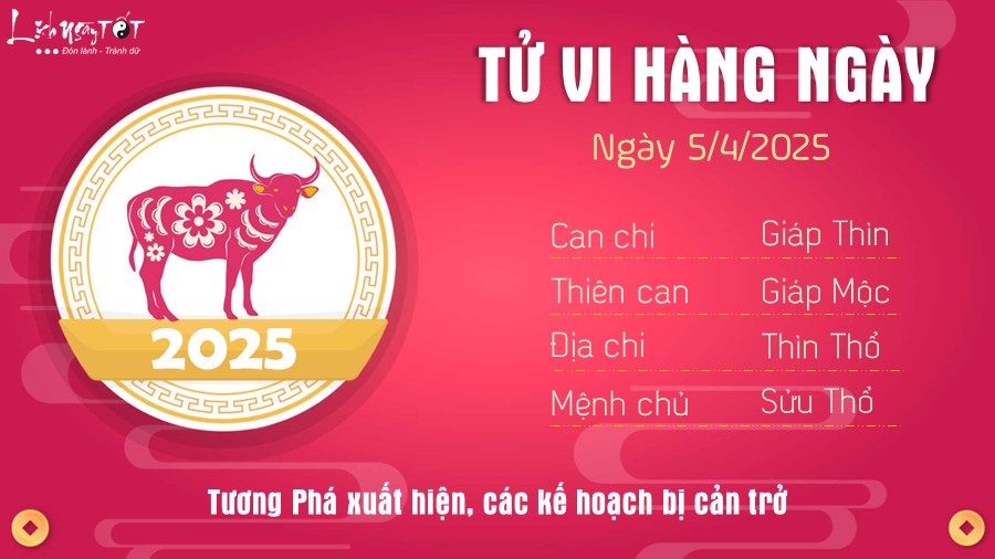 2 Tu vi hang ngay 5-4-2025 - Tuoi Suu