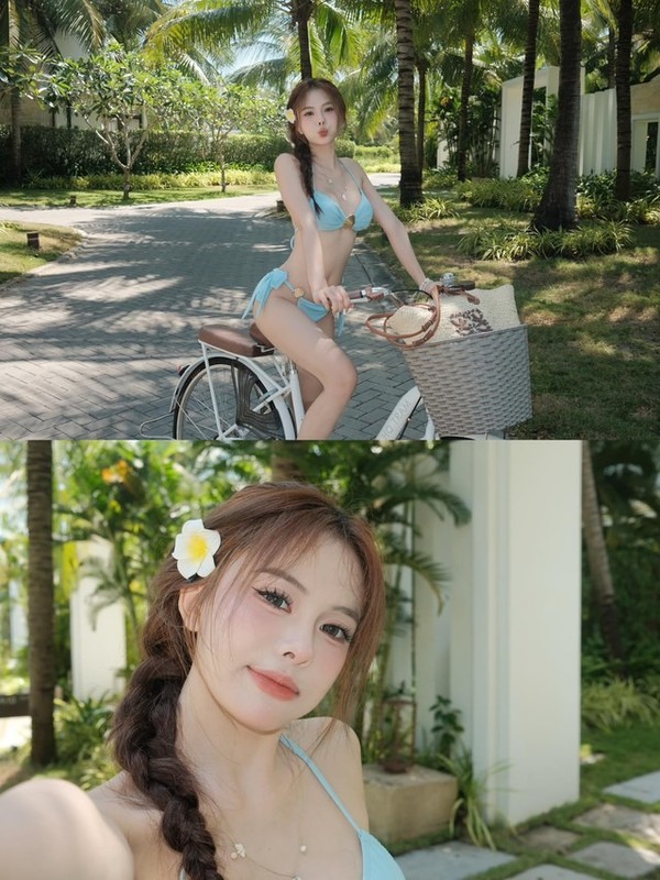 TikToker Ha Moi tung anh dien bikini nong hon ca thoi tiet-Hinh-8