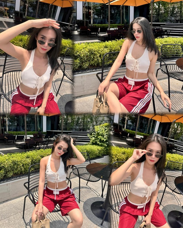 Hot girl Ngoc Thao khoe loat anh phoi nang voi giao dien “girl pho”-Hinh-4