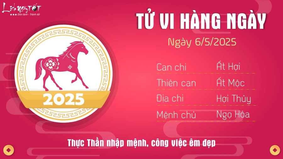 7 Tu vi hang ngay 6-5-2025 - Tuoi Ngo