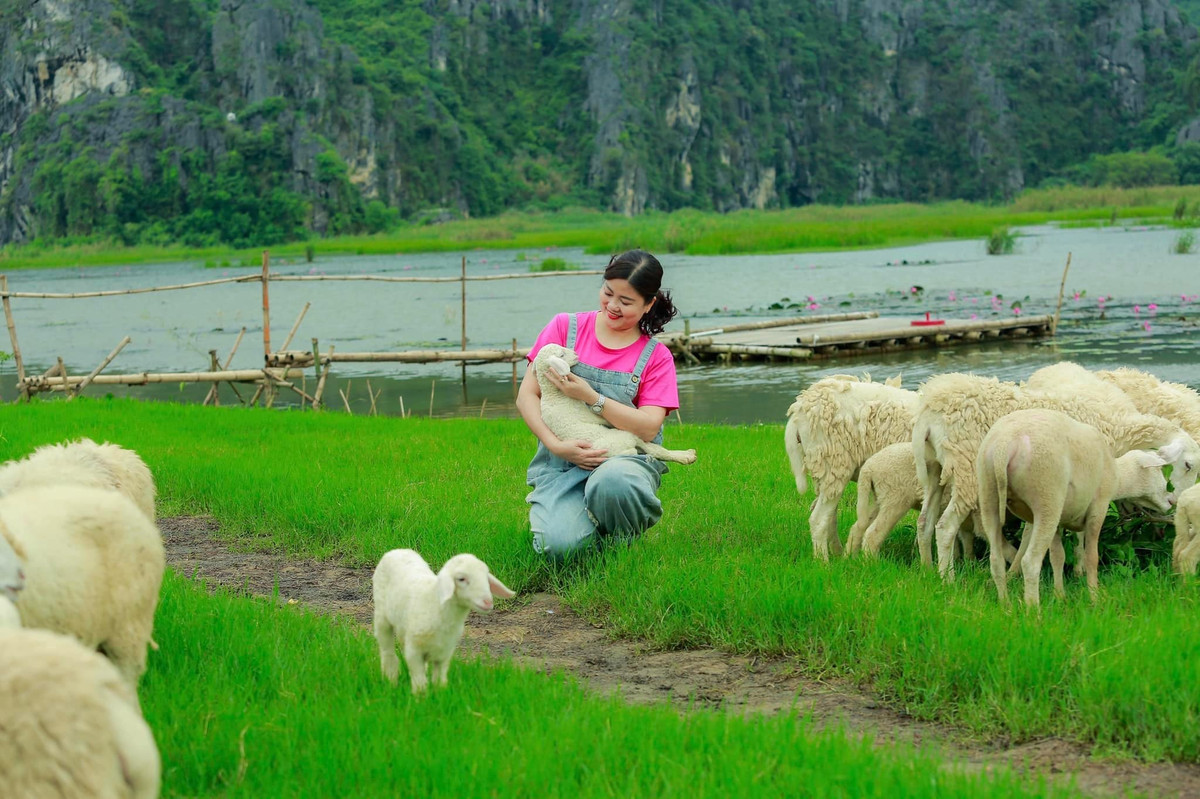 Giữa không gian rộng lớn, vắng lặng và ngập tràn sắc xanh của trời – núi – nước, người ta như được gột rửa hết những mỏi mệt, lo toan. Không còi xe, không khói bụi, chỉ còn lại tiếng mái chèo khua nhẹ và tiếng chim rừng vang vọng – mọi giác quan đều như được đánh thức và chữa lành. Ảnh Hương Đinh